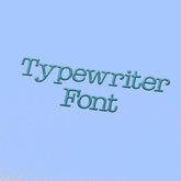 Typewriter Embroidery alphabet Font Set